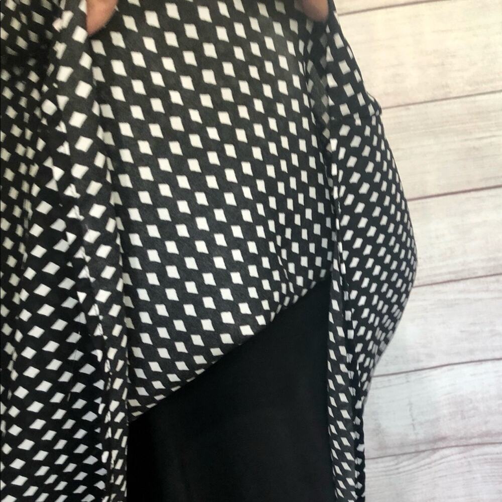 BeBop Blouson Sundress  Black & White Diamond Pattern Small - Picture 4 of 7